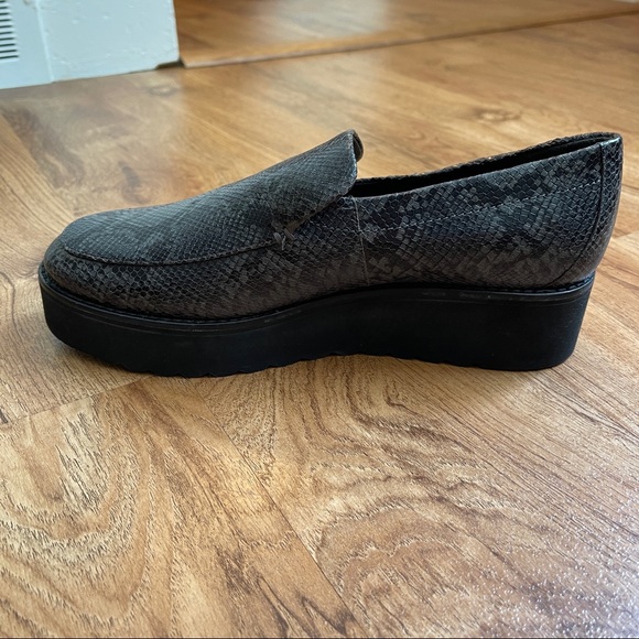 Vince Zeta Snakeskin Embossed Platform Loafer - Picture 5 of 9